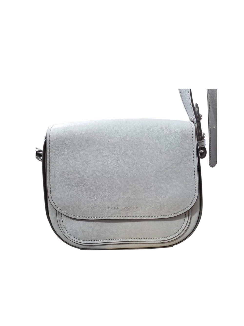 Marc Jacobs Light Gray Leather Crossbody Bag